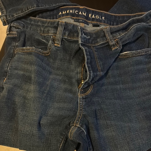 American Eagle Outfitters Blue Slim Straight Jeans - Picture 3 of 6